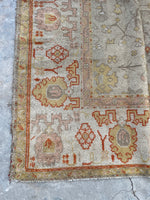 8’1 x 11’1 Antique 19th Century Rug # 2404ML / Large Vintage Rug / Neutral Rug / Beige Rug - Blue Parakeet Rugs