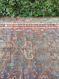 4’8 x 5’9 Persian Shiraz Tribal Rug - Blue Parakeet Rugs
