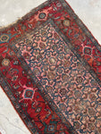 4’ x 6’8 Worn Antique Persian Kurdish rug - Blue Parakeet Rugs