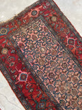 4’ x 6’8 Worn Antique Persian Kurdish rug - Blue Parakeet Rugs