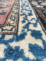 10x14 antique Persian Yazd Rug (#1027) - Blue Parakeet Rugs