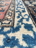 10x14 antique Persian Yazd Rug (#1027) - Blue Parakeet Rugs