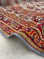 6x9 Antique Persian Paisley Mahal Rug #2182 - Blue Parakeet Rugs