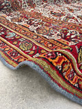 6x9 Antique Persian Paisley Mahal Rug #2182 - Blue Parakeet Rugs