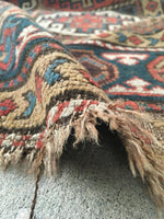 4’2 x 9’2 Antique Caucasian Runner (#1290) - Blue Parakeet Rugs