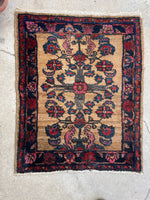 2’3 x 2’9 Antique Lilihan #2422 / Antique Oriental Rug Runner - Blue Parakeet Rugs