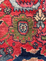 7'10 x 13' Antique Persian Iron rug Bidjar #2234 / 8x13 Vintage Rug - Blue Parakeet Rugs