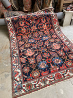 4’4 x 6’5 Antique Persian rug #2694 - Blue Parakeet Rugs