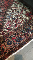 7' x 9'3" Vintage Heriz Rug / Large Vintage Rug - Blue Parakeet Rugs