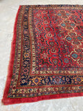 7'10 x 13' Antique Persian Iron rug Bidjar #2234 / 8x13 Vintage Rug - Blue Parakeet Rugs