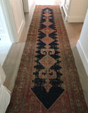 3’ x 13’3 antique Kurdish runner - Blue Parakeet Rugs