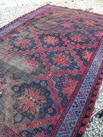 7’2 x 11’5 Antique Soumak flat weave rug - Blue Parakeet Rugs