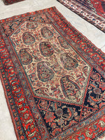 4’ x 6’8 Antique Persian Senneh rug #2305ML - Blue Parakeet Rugs