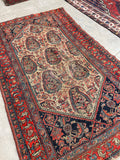 4’ x 6’8 Antique Persian Senneh rug #2305ML - Blue Parakeet Rugs