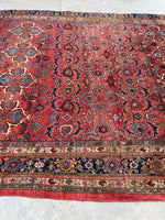 7'10 x 13' Antique Persian Iron rug Bidjar #2234 / 8x13 Vintage Rug - Blue Parakeet Rugs