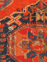 7’1 x 10’1 Antique Soumak Flatweave Rug #2360 / 7x10 vintage rug - Blue Parakeet Rugs
