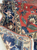 9’1 x 11’4 Antique 1920s Persian Tabriz Rug / 9x11 vintage rug (#1271) - Blue Parakeet Rugs