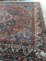 10’9 x 13’1 Antique Persian Bakhtiari rug (#1382) - Blue Parakeet Rugs