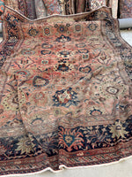 9’6 x 12’8 Antique Persian Mahal Rug #2559ML - Blue Parakeet Rugs