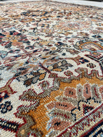 7’7 x 10’3  Late 19th Century Persian Mahal rug (#2371) - Blue Parakeet Rugs