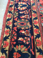 7’3 x 12’1 Antique Mahal Rug - Blue Parakeet Rugs