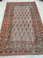 6x9 Antique Persian Paisley Mahal Rug #2182 - Blue Parakeet Rugs