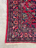 7’1 x 9’9 Antique Persian Dargazin Rug #2354 / 7x10 vintage rug - Blue Parakeet Rugs