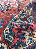6’6 x 9’2 Beautiful and Bold tribal Heriz rug (#1086) - Blue Parakeet Rugs