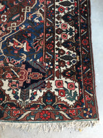 10’9 x 13’1 Antique Persian Bakhtiari rug (#1382) - Blue Parakeet Rugs