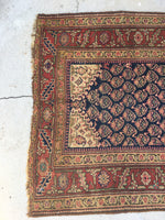 3’9 x 15’4 Antique Kurdish Runner (#1370) - Blue Parakeet Rugs