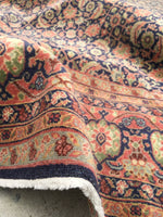 8’1 x 11’2 Antique Persian Tabriz Rug (#1048) - Blue Parakeet Rugs