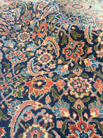 7’4 x11’2 Antique Persian Tabriz Rug #1355 - Blue Parakeet Rugs