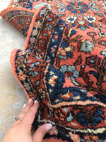 2’6 x 6’4 Antique Lilihan Runner - Blue Parakeet Rugs
