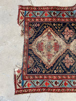 3’ x 14’9 Antique Persian Runner #2323 / Long Vintage Runner - Blue Parakeet Rugs