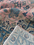 8x14 Antique Persian Lavar rug #2515 - Blue Parakeet Rugs