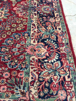 6x9 Antique Ghazvin rug (#1345) - Blue Parakeet Rugs