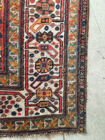 7x10 Antique Shiraz Tribal Rug (#1280) - Blue Parakeet Rugs