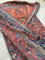 9’4 x 12’ Antique Persian Mahal Rug - Blue Parakeet Rugs