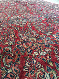 9 x 11’8 Antique Persian Sarouk (#1399) - Blue Parakeet Rugs