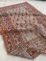 6x9 Antique Persian Paisley Mahal Rug #2182 - Blue Parakeet Rugs