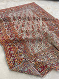 6x9 Antique Persian Paisley Mahal Rug #2182 - Blue Parakeet Rugs