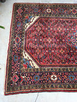 5’5 x 9’ Vintage 1940s rug (#1385) - Blue Parakeet Rugs