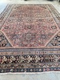 9’1 x 12’ Antique Persian Mahal rug #236M - Blue Parakeet Rugs