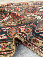 4’2 x 9’2 Antique Caucasian Runner (#1290) - Blue Parakeet Rugs