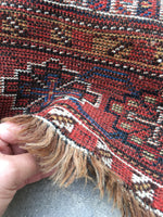 5’2 x 9’ antique Qashqai tribal rug (#408) / Large vintage rug - Blue Parakeet Rugs