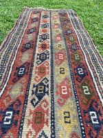 2x6 antique Turkish runner / skinny runner (#731ML) - Blue Parakeet Rugs
