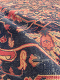 6’4 x 8’11 Antique Turkish rug #2368 - Blue Parakeet Rugs