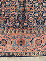 7’4 x11’2 Antique Persian Tabriz Rug #1355 - Blue Parakeet Rugs