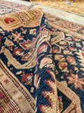 2’10 x 8’8 Antique Akstafa Caucasus Runner #2290 / Vintage skinny runner - Blue Parakeet Rugs