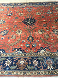 9’1 x 11’4 Antique 1920s Persian Tabriz Rug / 9x11 vintage rug (#1271) - Blue Parakeet Rugs